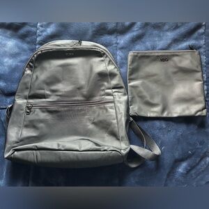 Tumi Black Backpack w/ Tracer Plate + Matching Pouch. Excellent condition.
